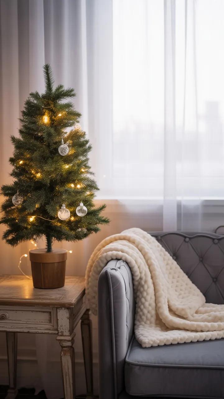 Warm Minimalist Holiday Nook