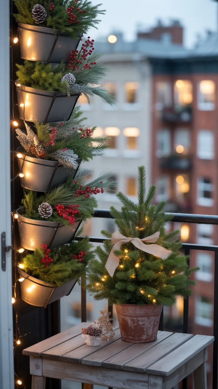 Balsam and Burlap Under City Lights
