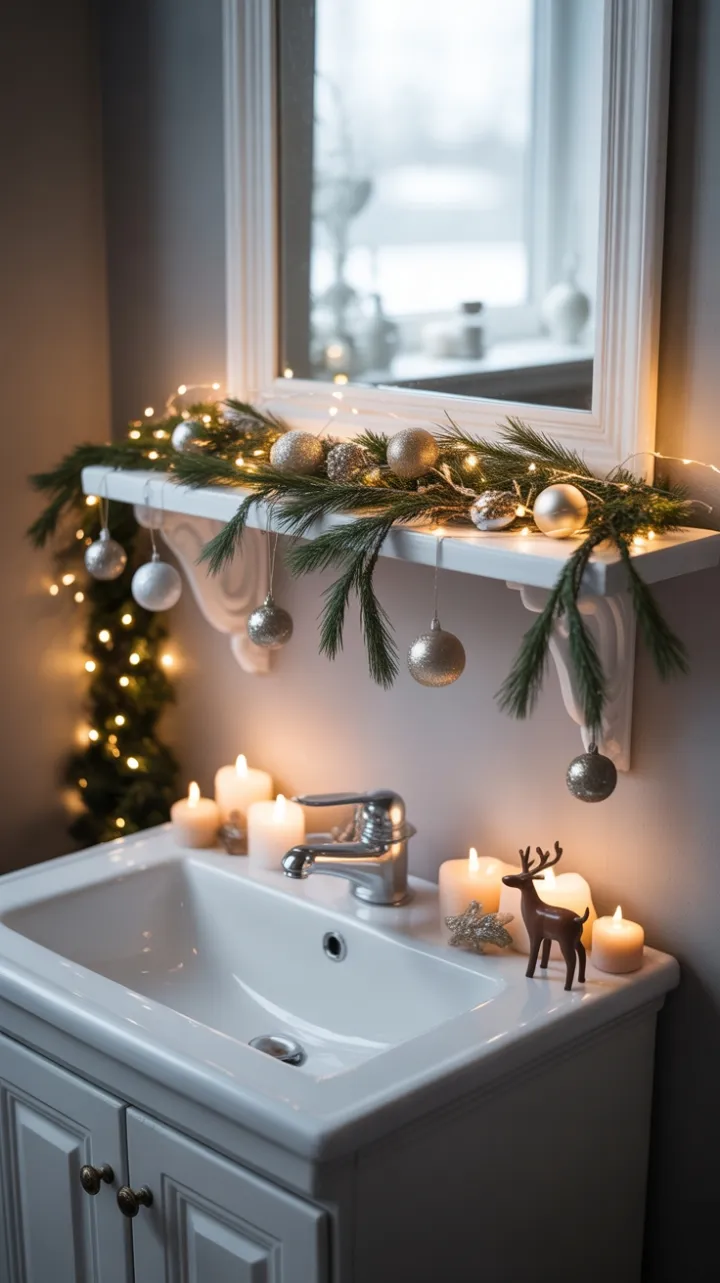 Miniature Holiday Haven in Soft Gray