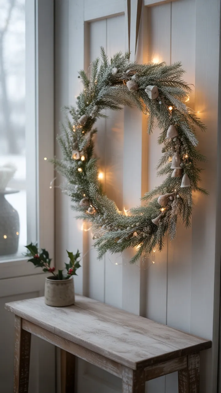 Whispered Winter Welcome with Petite Wreath and Weathered Wood