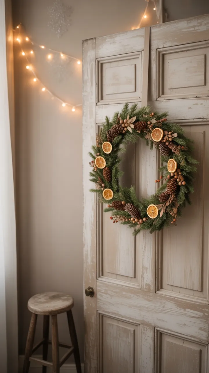 A Quietly Charming Holiday Entrance