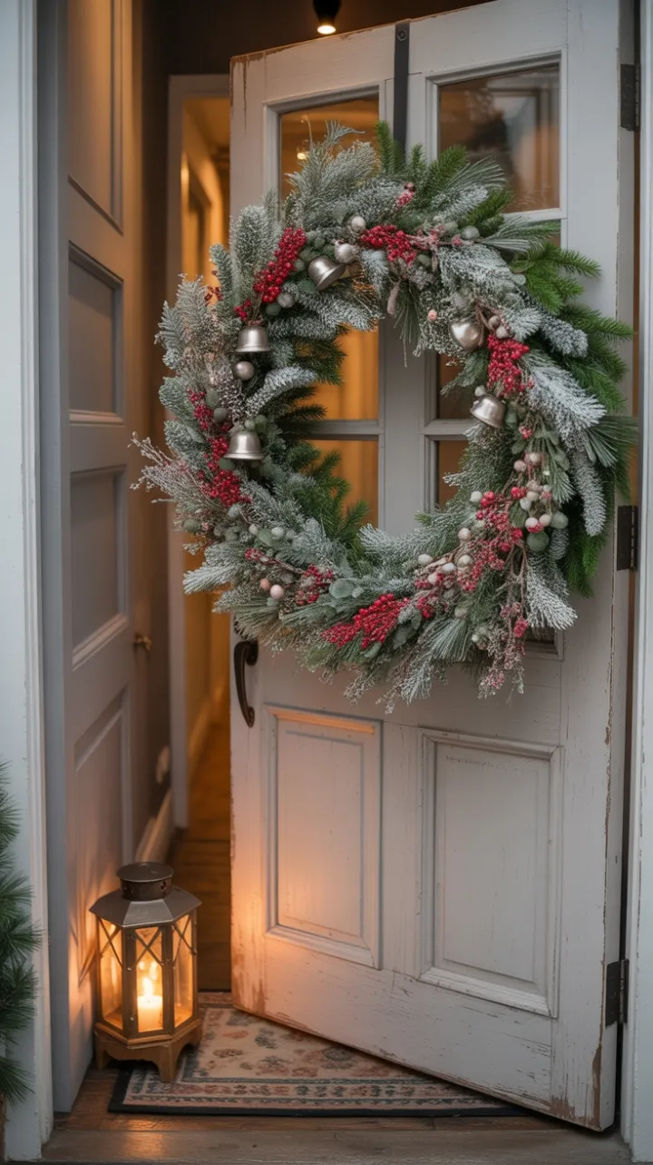 A Cozy Space-Saving Holiday Entryway