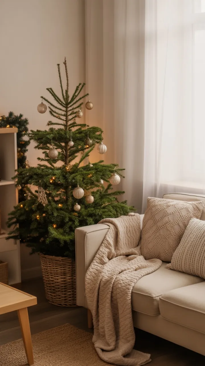 Cozy Minimalist Holiday Nook