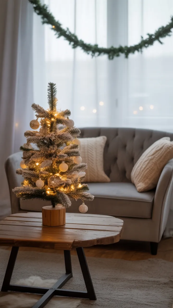 Cozy Flocked-Tree Nook