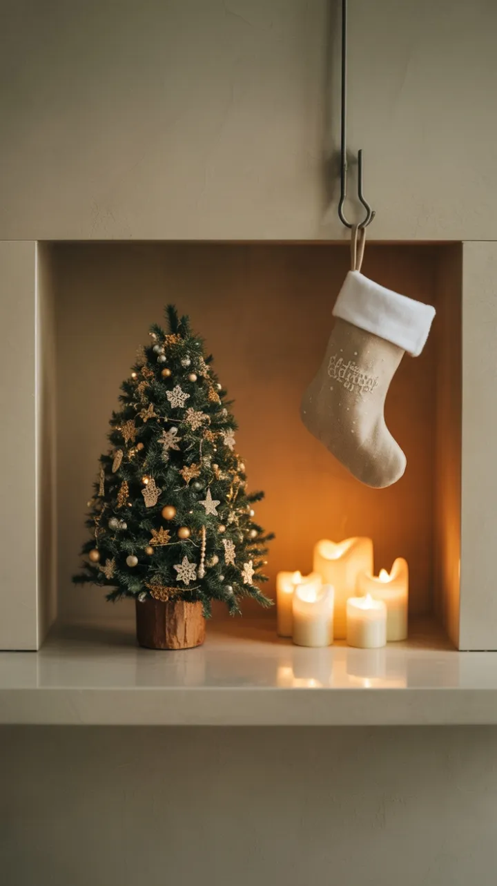 Modern Mini Hearth of Holiday Charm
