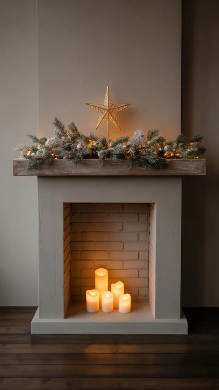 A Quiet Minimalist Christmas Hearth