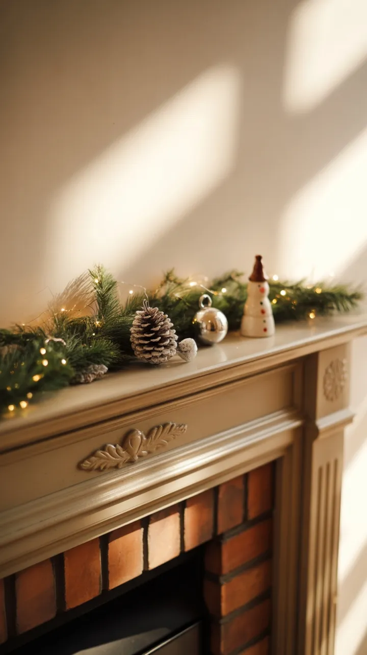 A Quiet Mantel of Holiday Light