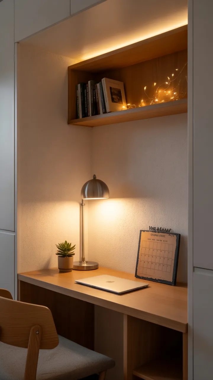 Warm Minimalist Nook Where Productivity Meets Calm