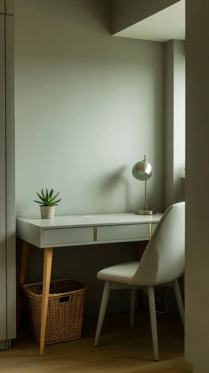 Sunlit Minimalist Home Office