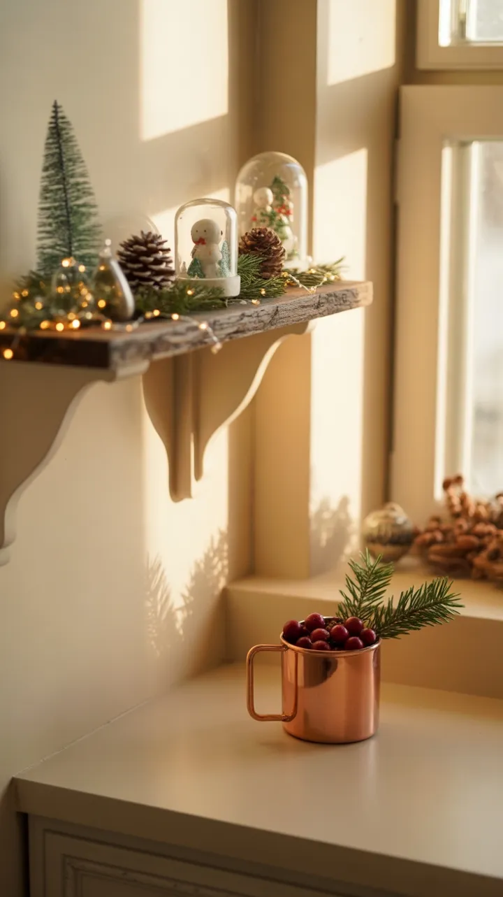 Copper-Kissed Kitchen Nook of Miniature Winter Magic