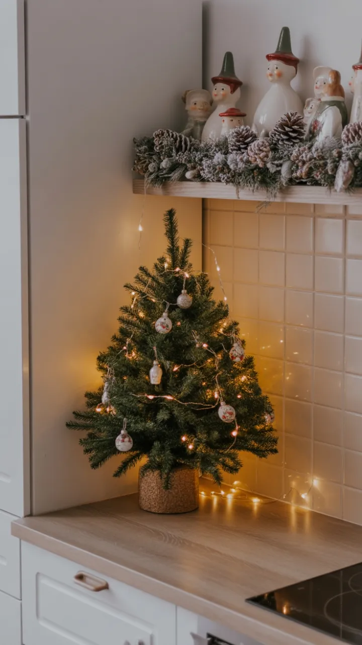 Compact Kitchen Christmas Charm