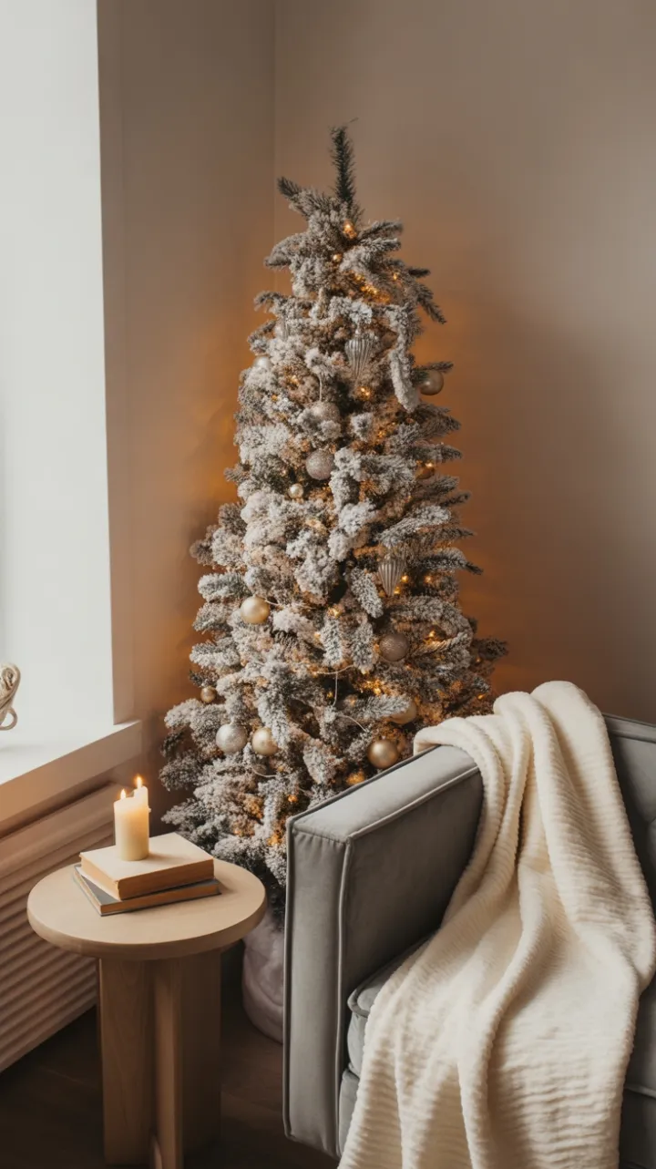 Slim Tree Luxe Touches A Petite Christmas Retreat