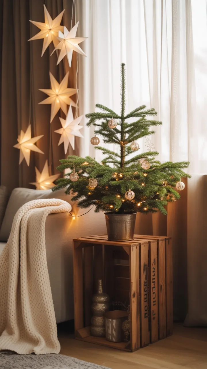 Cozy Apartment Christmas Nook