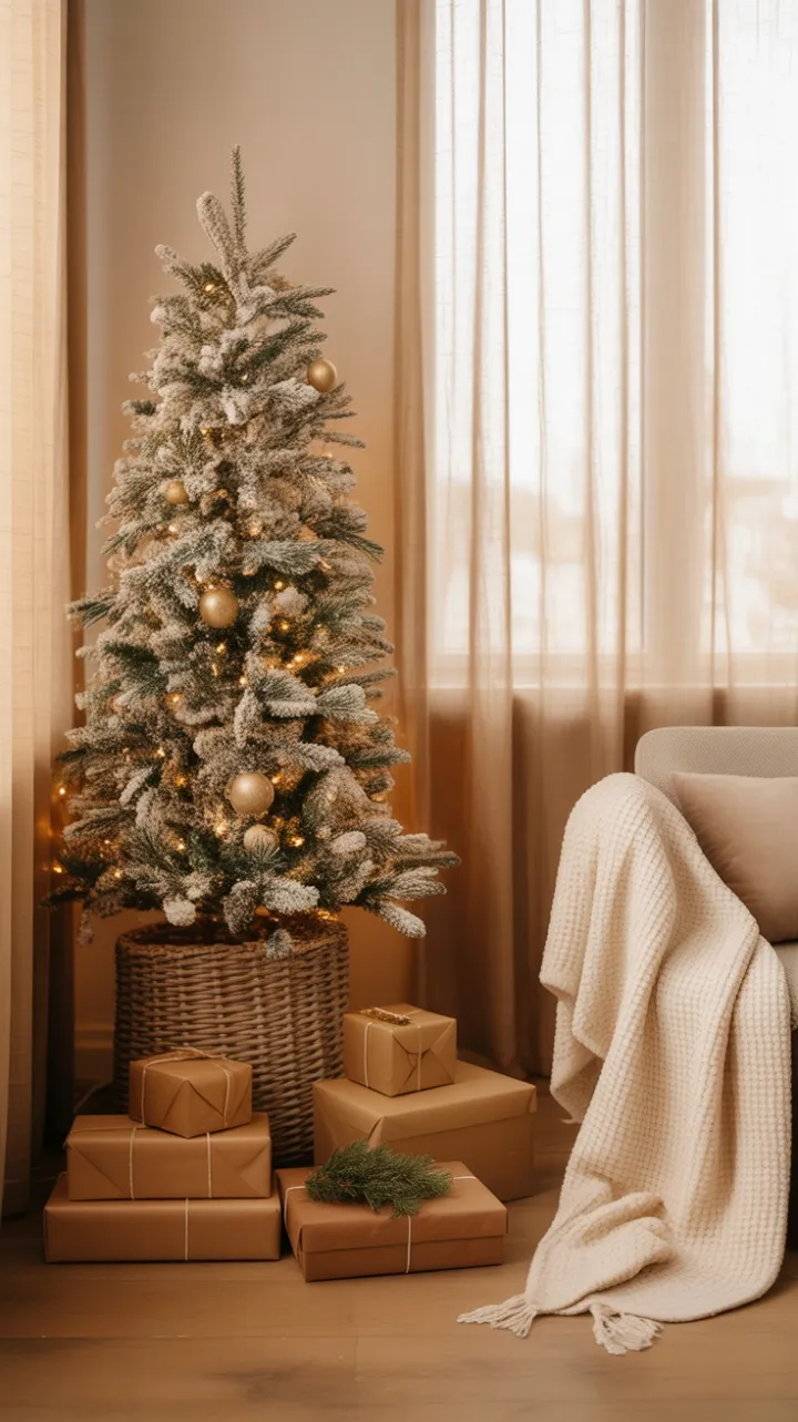 Cozy Minimalist Christmas Nook