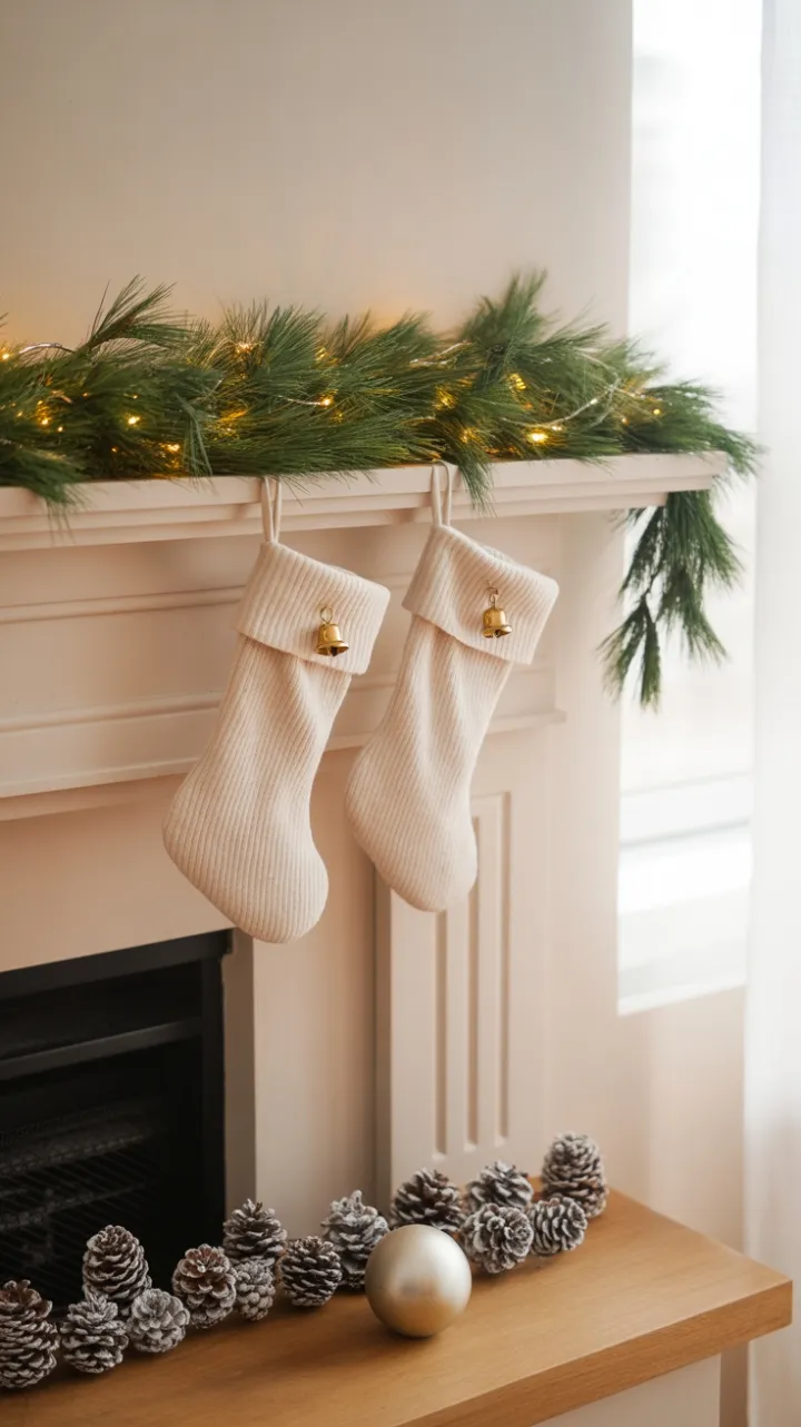 Whispered Winter on a Minimalist Mantel