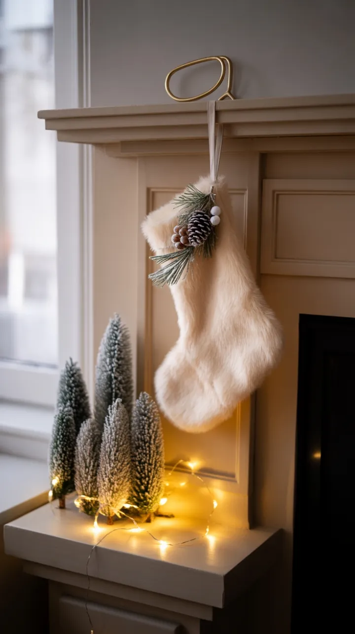 Frosted Minimalist Mantel