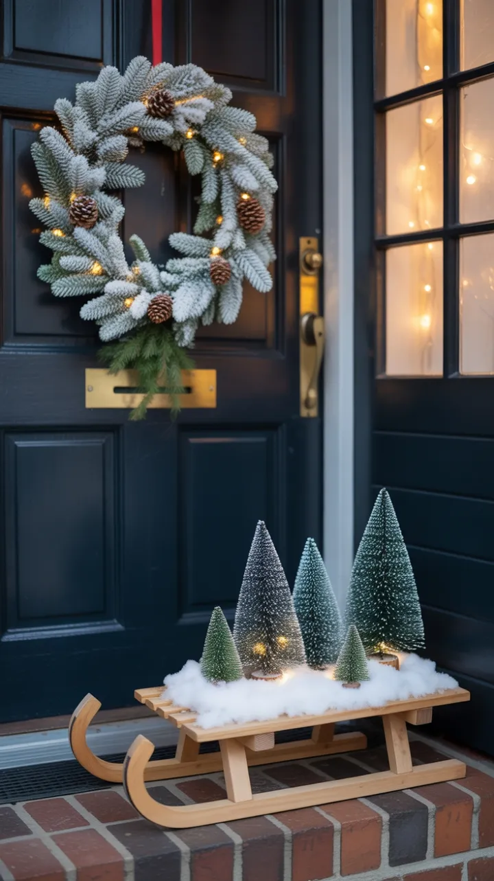 Miniature Winter Welcome at the Front Door