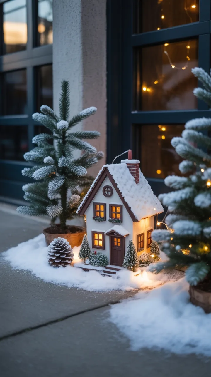 Miniature Cottage Glow at the Threshold