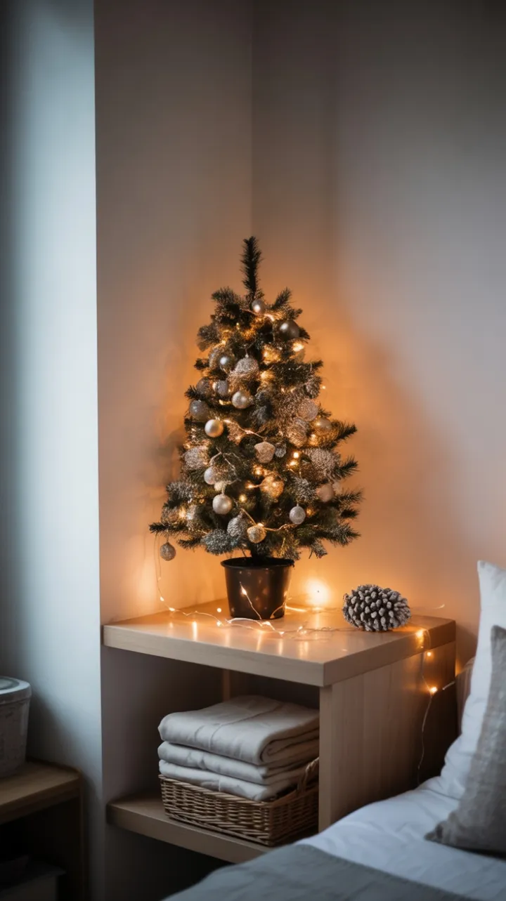 Miniature Holiday Haven on a Floating Shelf