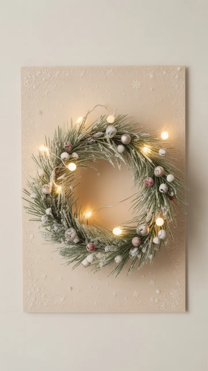Frosted Wreath of Quiet Joy