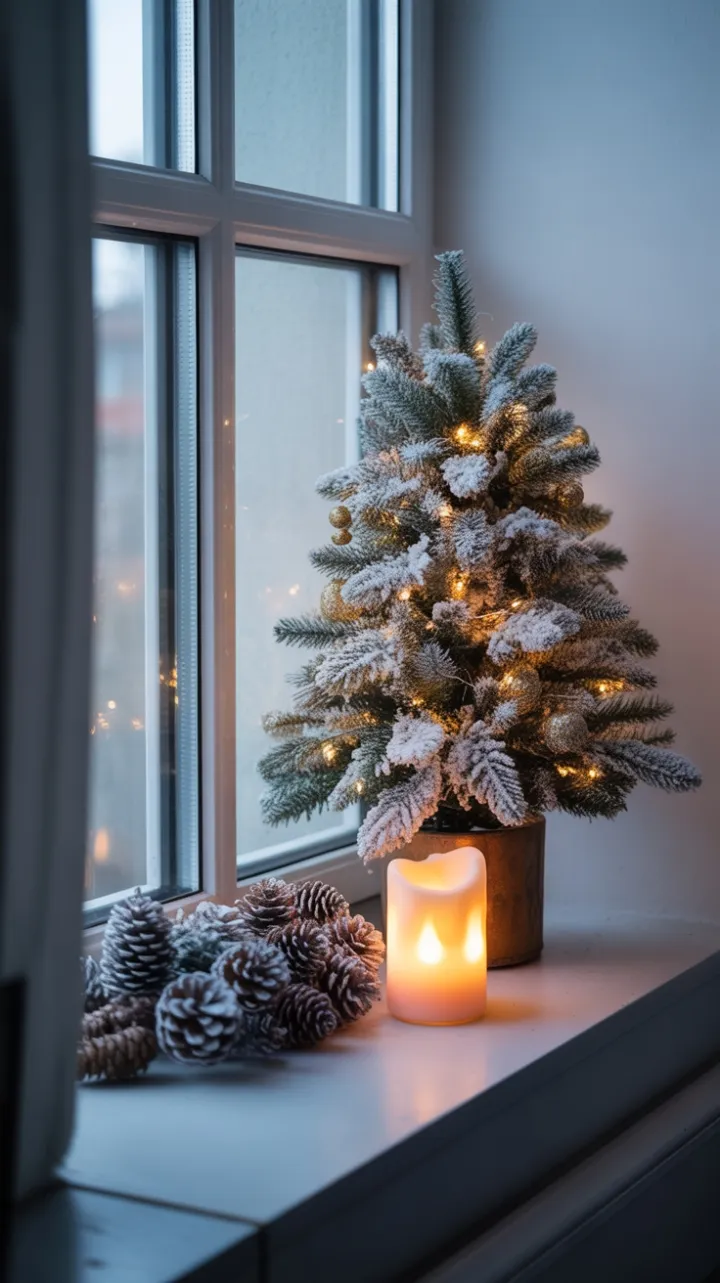 Gilded Winter Window Sill