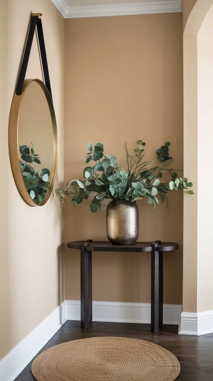 Maximize space and style in this small entryway. Entryway ideas that seamlessly connect your hall and living room, creating a welcoming home entrance decor.