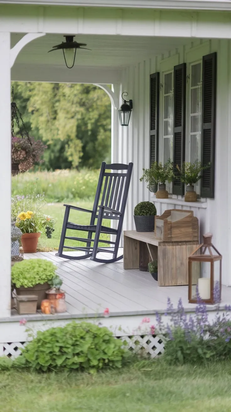 Charming Small Porch with Cozy Seating