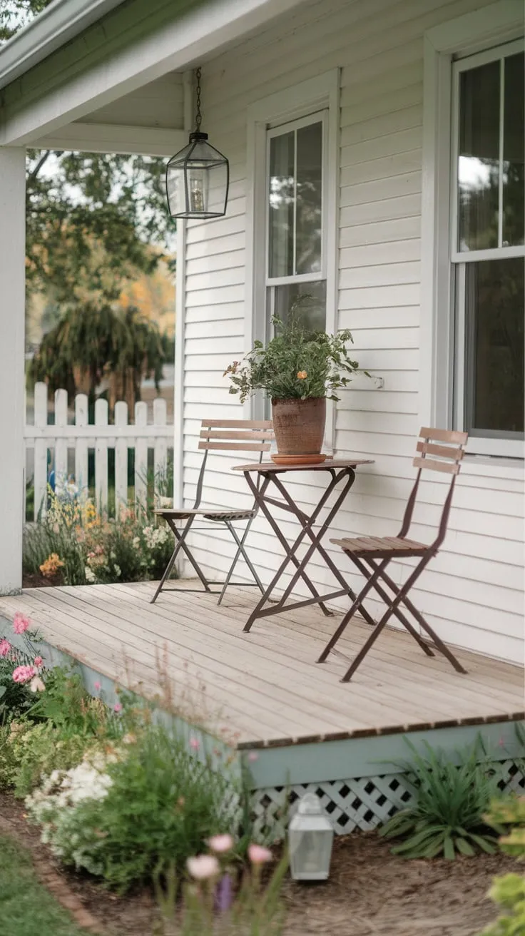Charming Small Porch with Cozy Seating