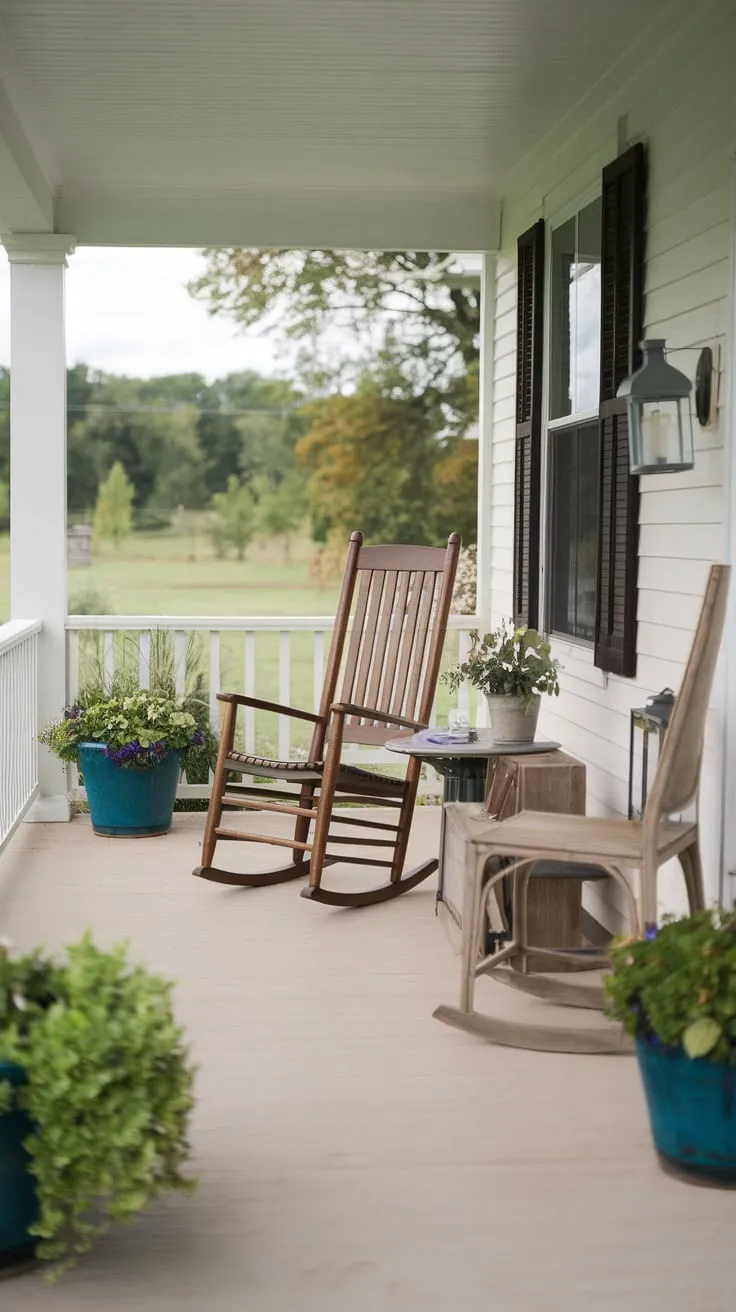 Charming Small Porch with Cozy Seating