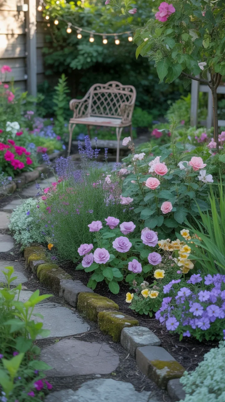 Sunlight and Strings in a Cottage Garden Reverie