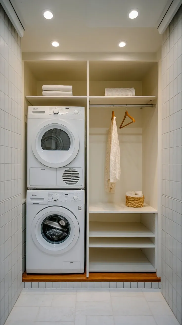 Stylish Utility: Redefining Compact Laundry Areas with Elegance