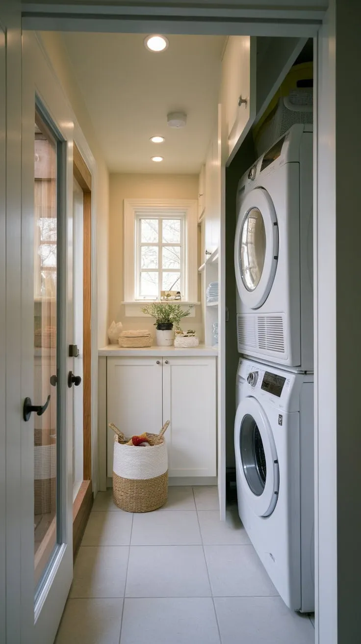 Smart Design: Elevating Small Laundry Spaces with Stackable Sophistication