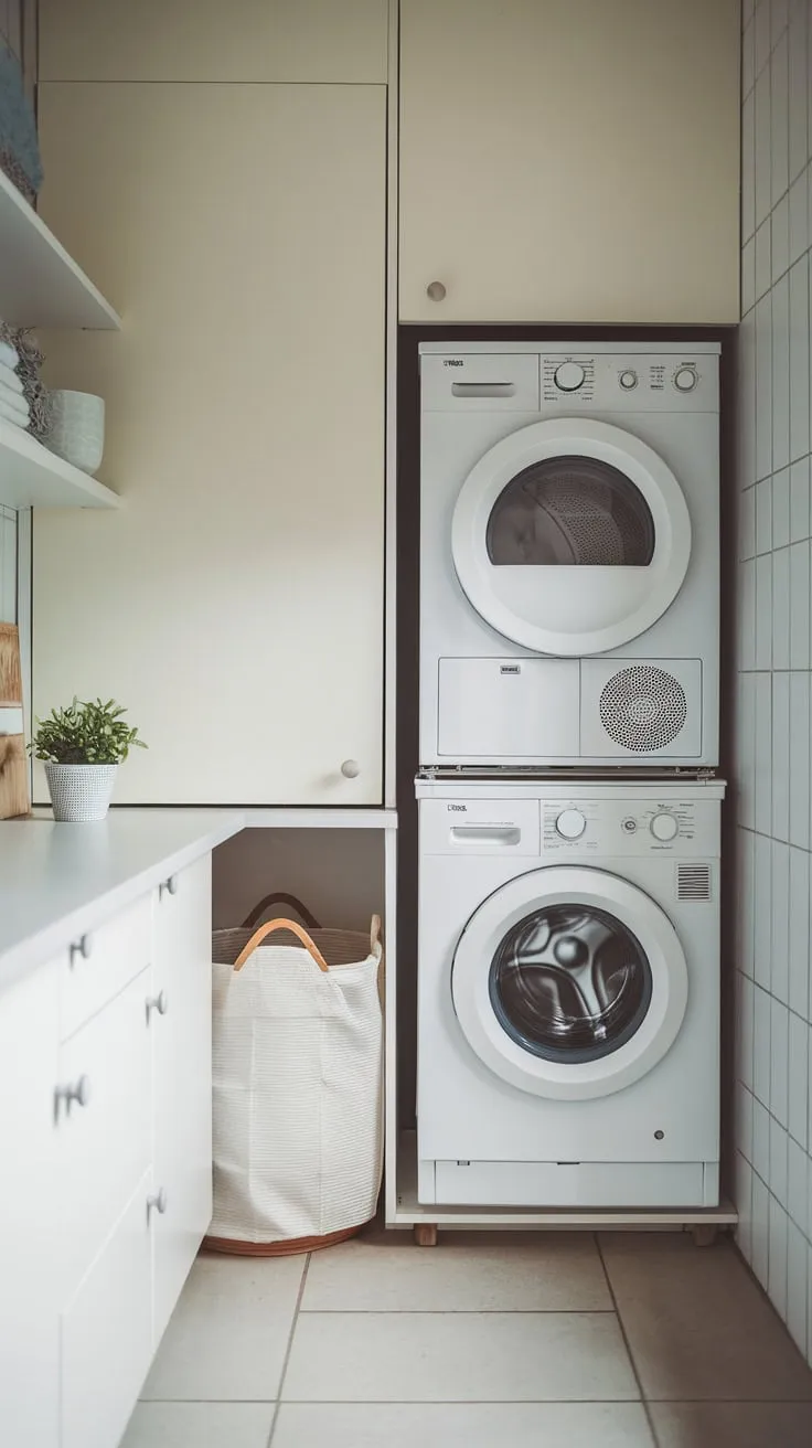 Streamlined Sophistication: Optimizing Your Compact Laundry Area