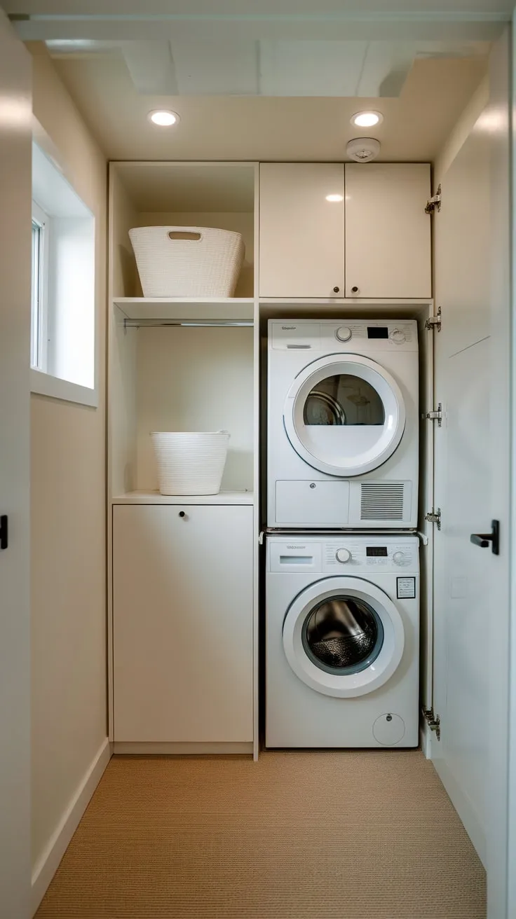 Sleek Simplicity: Mastering Compact Laundry Design