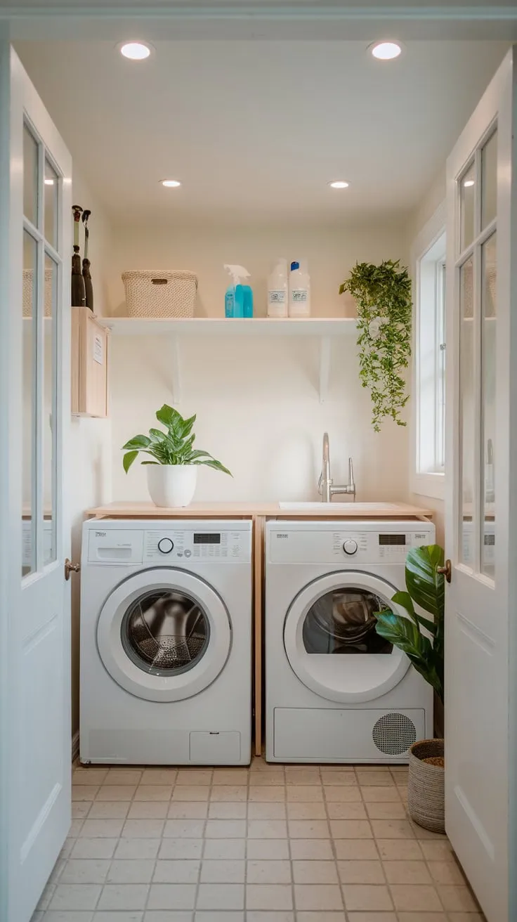 Streamlined Style: A Chic Sanctuary for Laundry Essentials