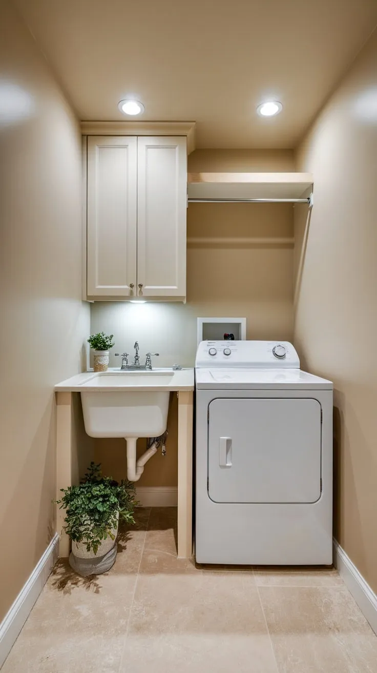 Laundry Haven: The Shimmering Centerpiece