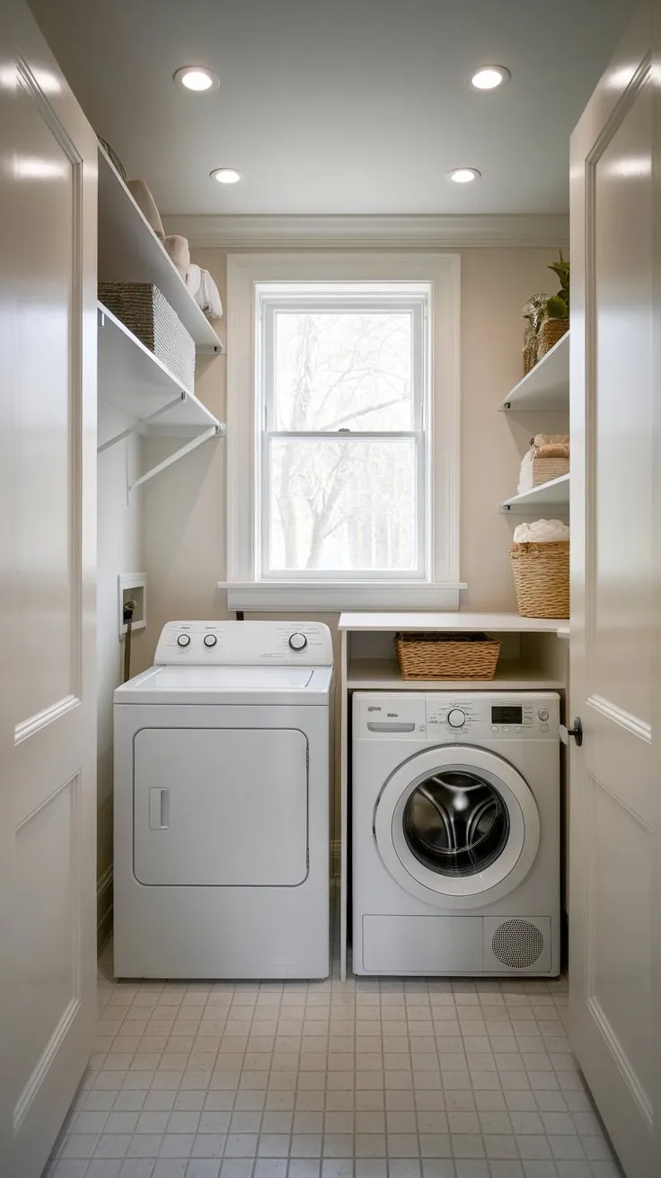 Radiant Simplicity: A Cozy Laundry Haven