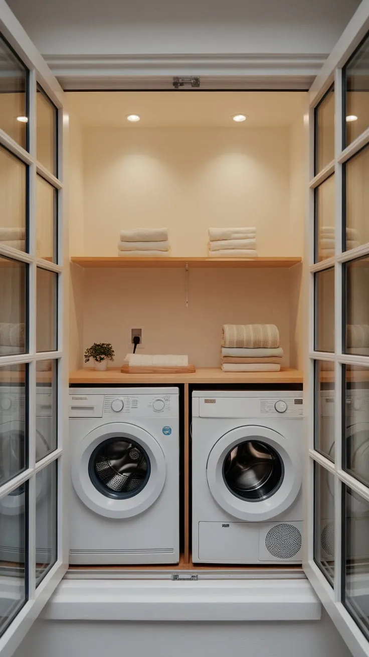Luminous Laundry: A Bright and Inviting Nook