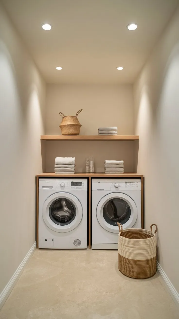 Tiny Laundry Oasis: A Snug Spot for Sparkling Cleanliness