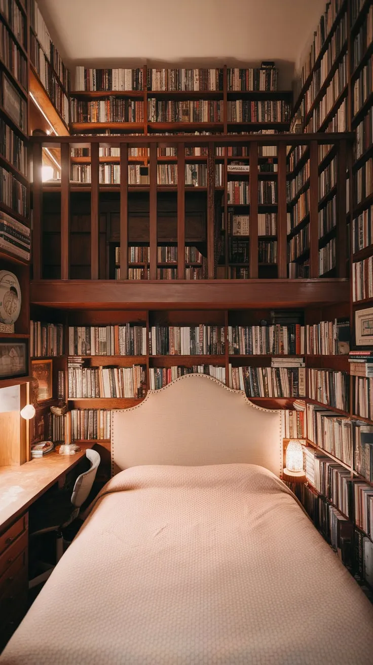 Where stories sleep and dreams are read.