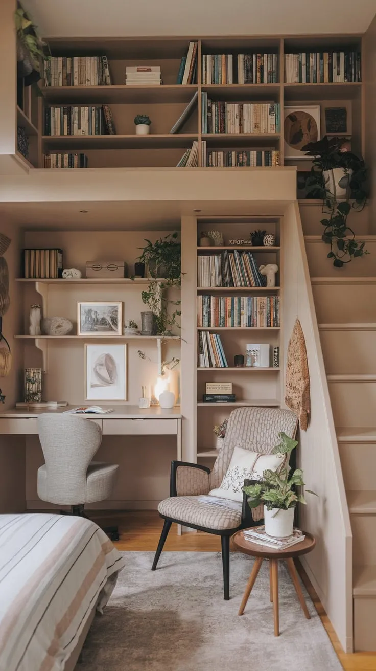 My small bedroom, my big library.