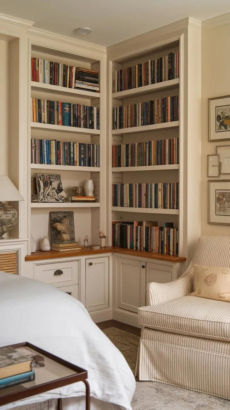 My sanctuary: books, bed, and blissful quiet.
