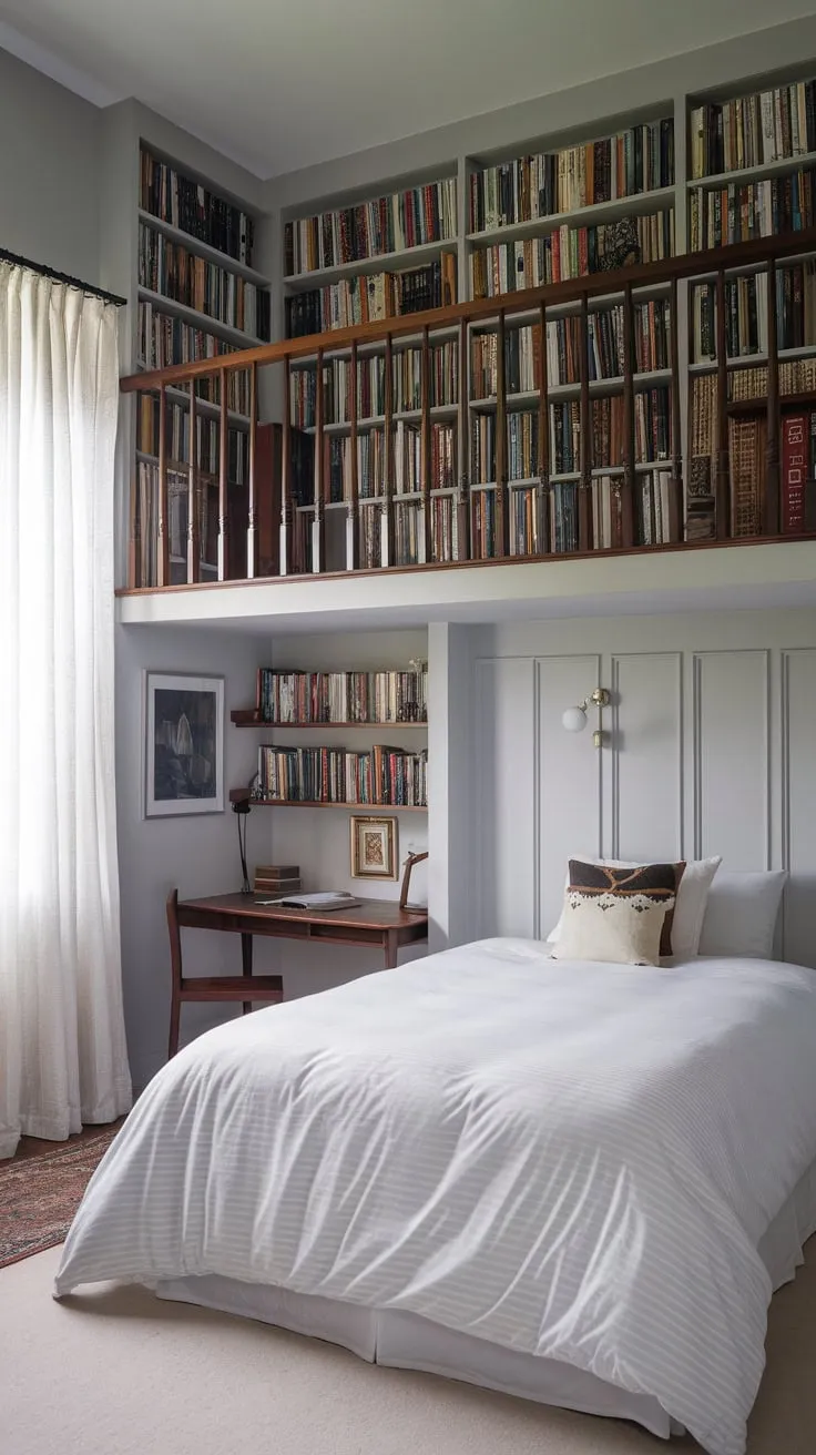 My sanctuary: books, bed, and blissful escape.