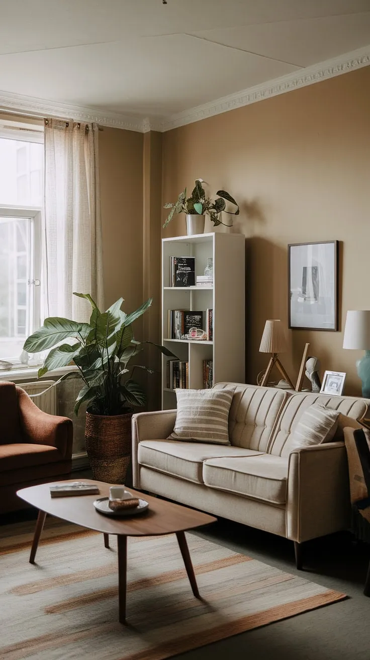 Maximize space and style in your small apartment living room with these simple small living room ideas. This small living room decor showcases how to create a comfortable and inviting space without breaking the bank, offering inspiration for apartment living room decor on a budget.