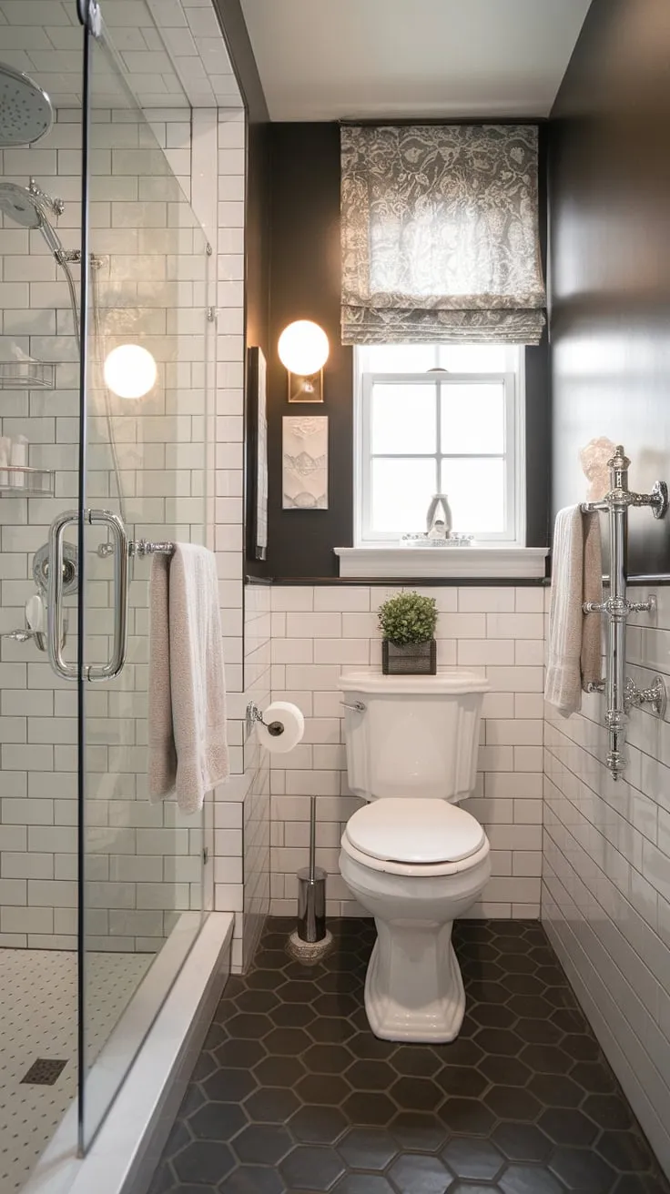 Small bathroom design doesn't mean sacrificing luxury. This small master bath's primary bath and clever use of space create a haven of calm, perfect for bathroom inspiration decor. The shower remodel is the cherry on top.