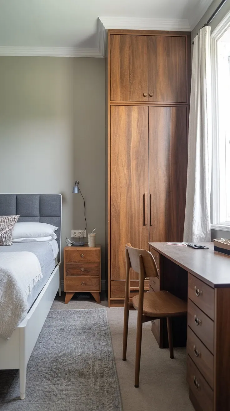 Cozy and functional, this small master bedroom proves that big style doesn't require big space. Master bedroom decor ideas for a successful bedroom remodeling project.