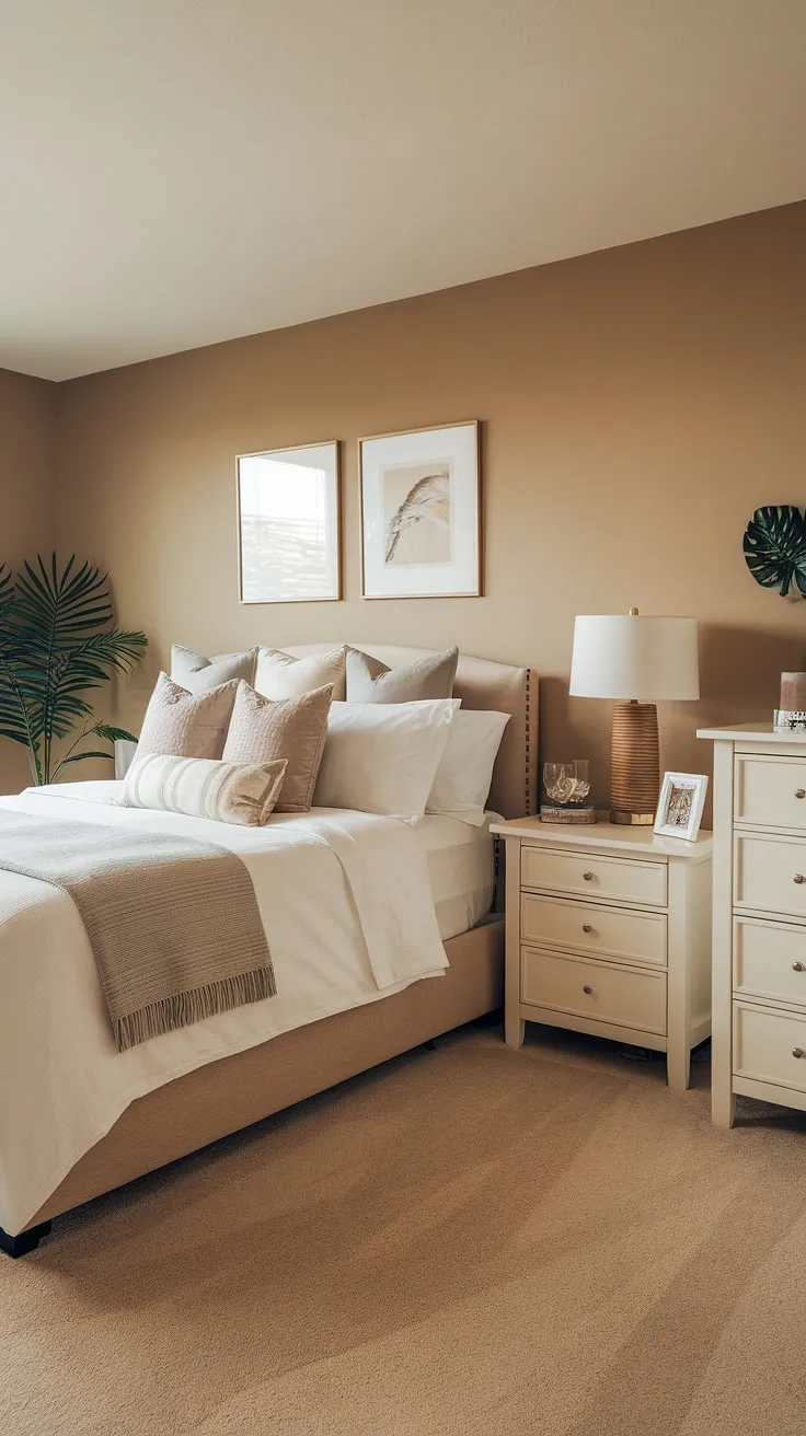 Cozy comfort redefined: This small master bedroom proves that big style comes in small packages. Master bedroom decor doesn't need a lot of space; smart bedroom design and thoughtful home decor make all the difference in this main bedroom's bedroom remodeling.