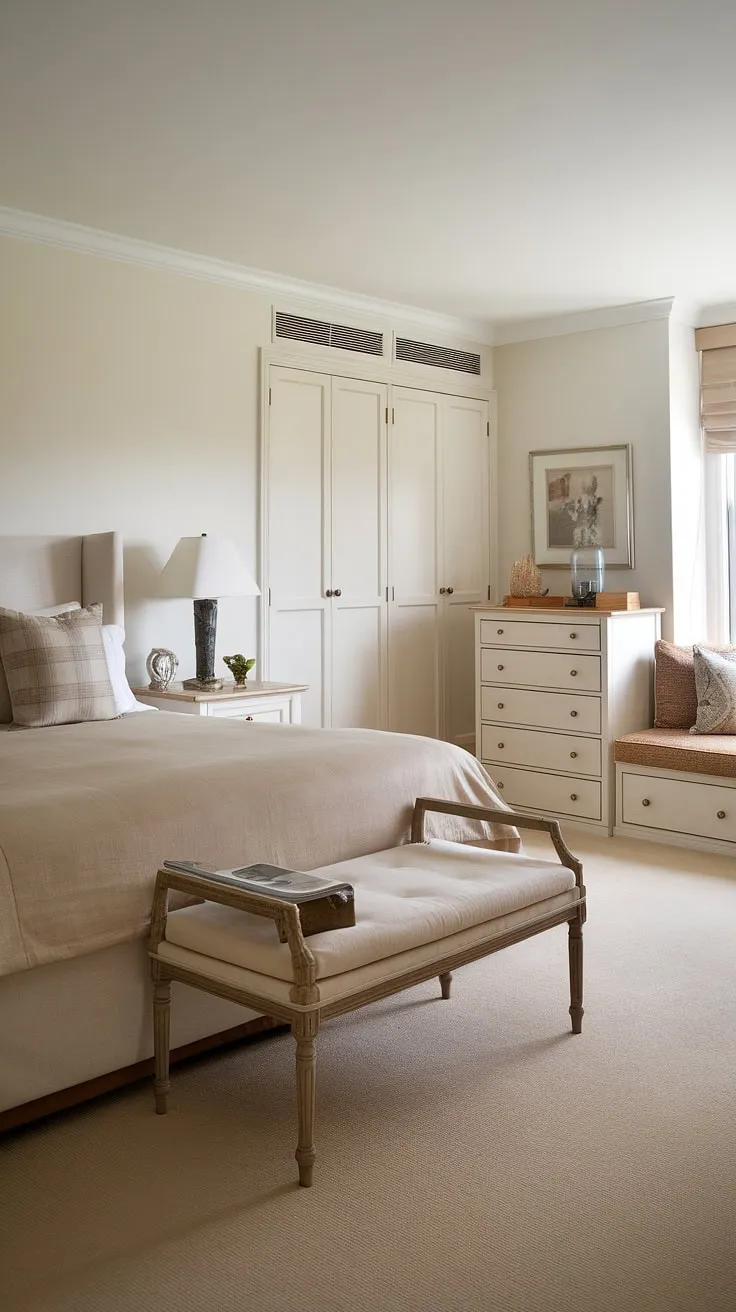 Cozy and functional, this small master bedroom design maximizes space without sacrificing style. Master bedroom decor ideas for a relaxing retreat.