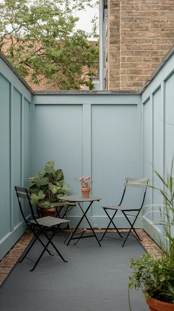Transform your townhouse backyard with these small patio ideas.  This uncovered patio showcases clever small patio design, perfect for relaxing and entertaining.  Find inspiration for your own backyard patio decor with this simple yet elegant setup.  Get ideas backyard patio design that's both functional and stylish.  Small outdoor patios can be surprisingly spacious with the right design.  Discover more uncovered patio ideas and patio decor ideas to create your dream outdoor space.