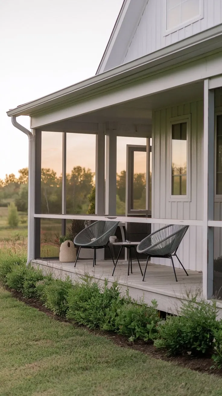 Cozy Screened-In Retreat on a Small Porch